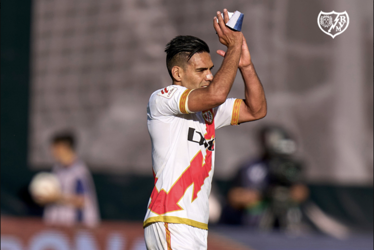 Falcao salió ovacionado en su último partido con Rayo Vallecano